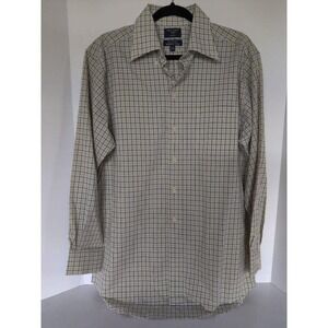 Mens Dockers‎ Dress Checker Button Down Collar Long Sleeve Shirt Medium
